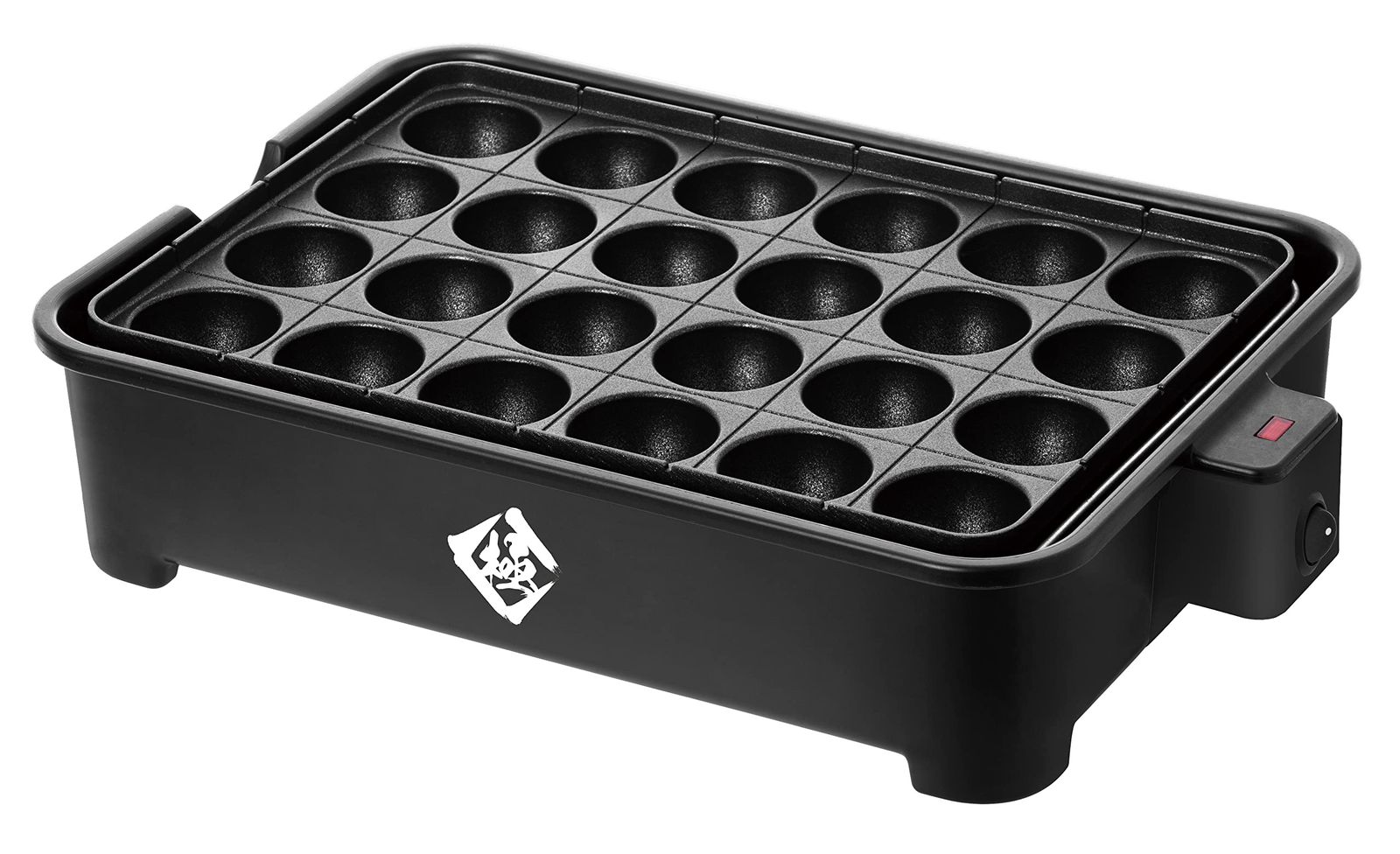 [山善] たこ焼き器 24穴 極のたこ焼き器 1200W 着脱式プレート フッ素コーティング 簡単お手入れ 串ガイド付 ワンタッチ操作 YOG-K240(B)mn fff7fad5