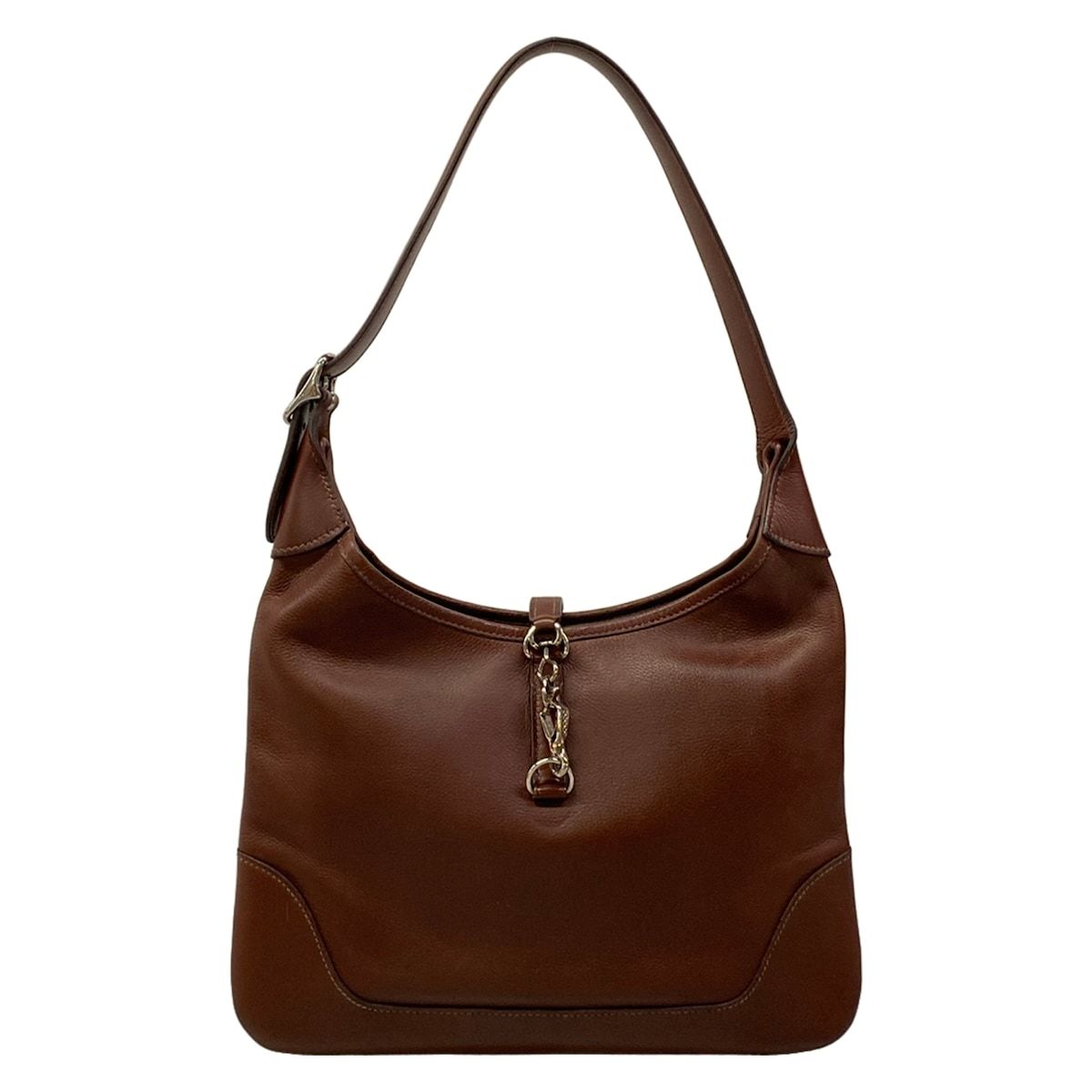 HERMES(エルメス) ショルダーバッグ トリム31 ダークブラウン シルバー金具 レザー 97,185円