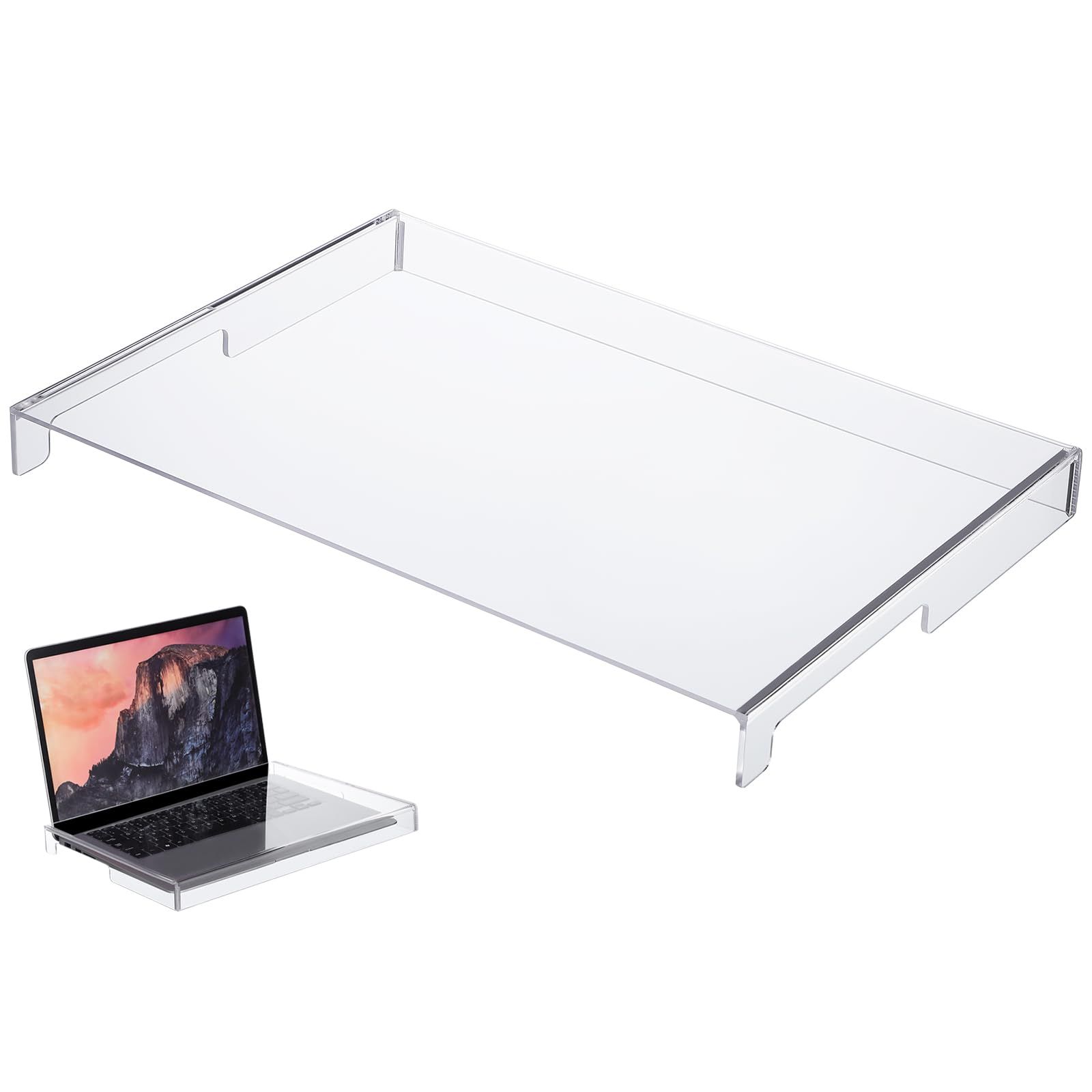 新品 Ciieeo 透明アクリルキーボードカバー 14インチ対応 薄型防塵防水プロテクター ノートパソコン＆デスクトップ用 キーボード保護ケース 洗浄可能