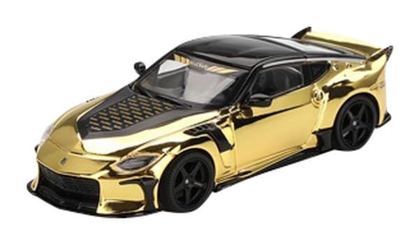 新品 MINI GT 1/64 ニッサン Z Veilside FFZ400 ゴールドクロム (右ハンドル) 完成品 MGT00985-R