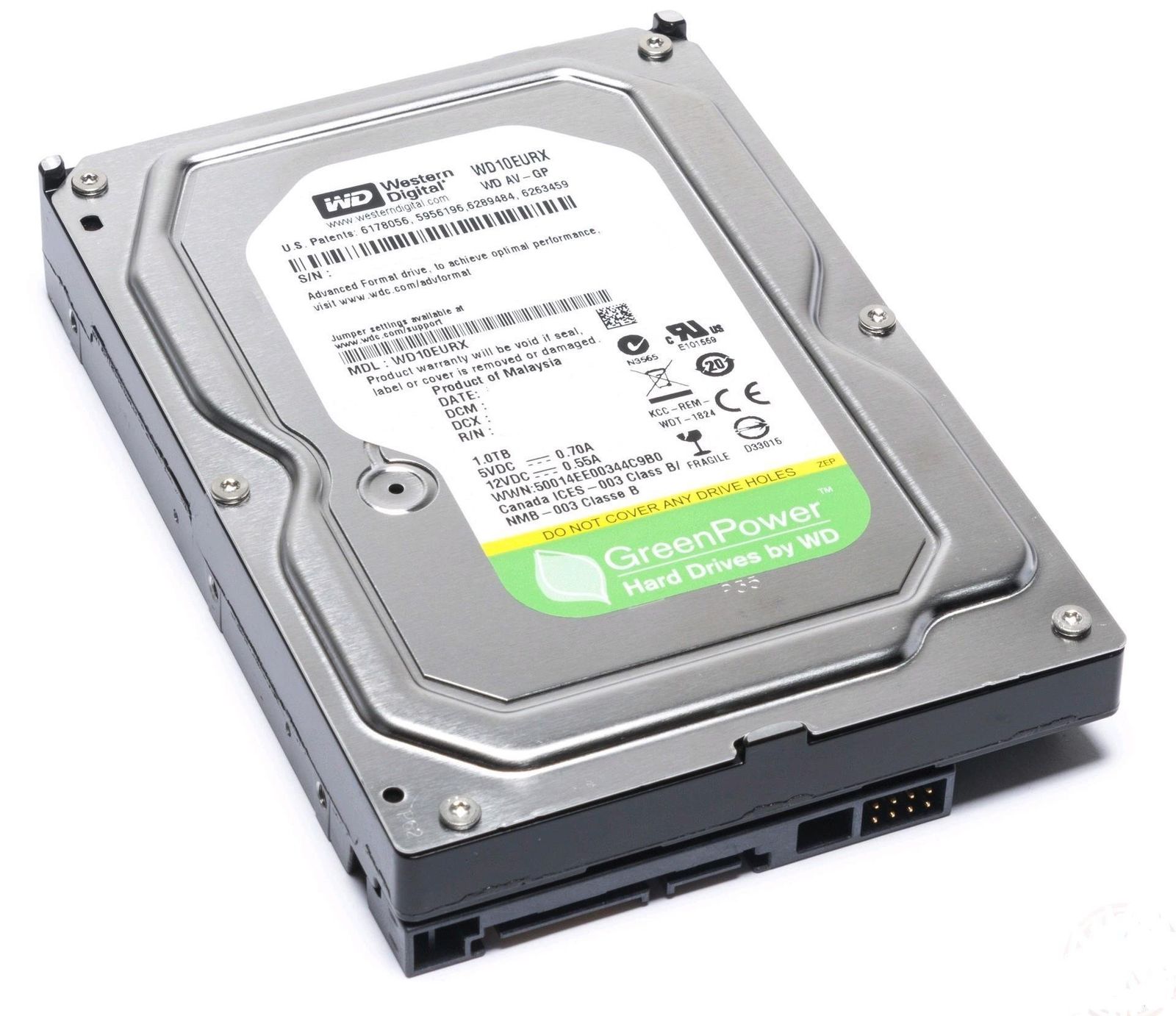 新品 Western Digital HDD 1TB WD AV-GP TV録画 オーディオ/ビデオ 3.5インチ 内蔵HDD WD10EURX 【国内正規代理店品】