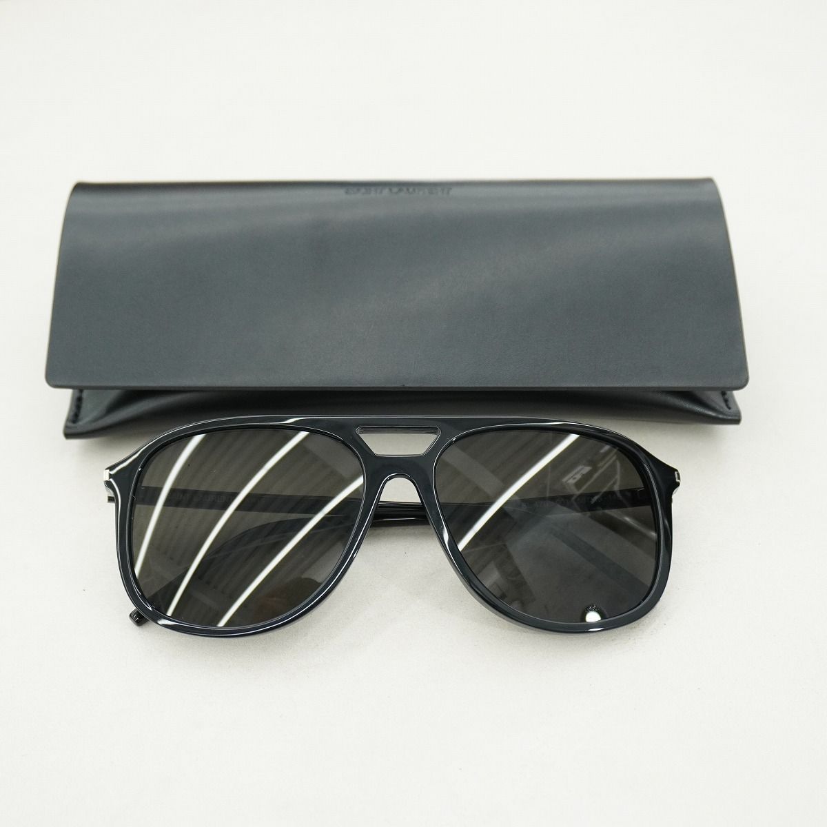 正規 美品 SAINT LAURENT サンローラン ティアドロップ サングラス 