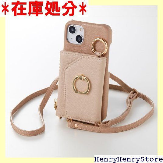 enHANCE スマホケース ショルダーストラップ付 iphone 15 ケース 3018