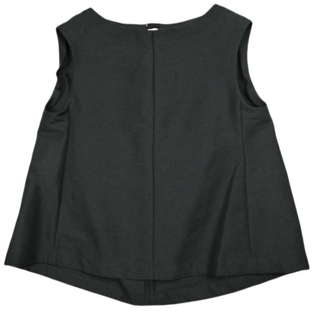 新品 MARNI マルニ 24SS イタリア製 COTTON CADY ノースリーブコクーントップス TTMA0292A0 TCX28 38 BLACK(00N99) 定価162,800円 ブラウス トップス g24977