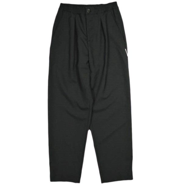 新品 MARNI マルニ 23AW Wool Tropical 1-Pleat Trousers ウールトロピカル1プリーツテーパードパンツ PAMA0317MU TW839 36 BLACK(00N99) 定価97,900円 イージー ボトムス g24975