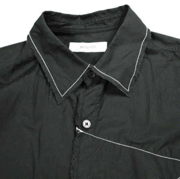 sulvam サルバム 日本製 Stitch Shirt ステッチパッチワークシャツ SH