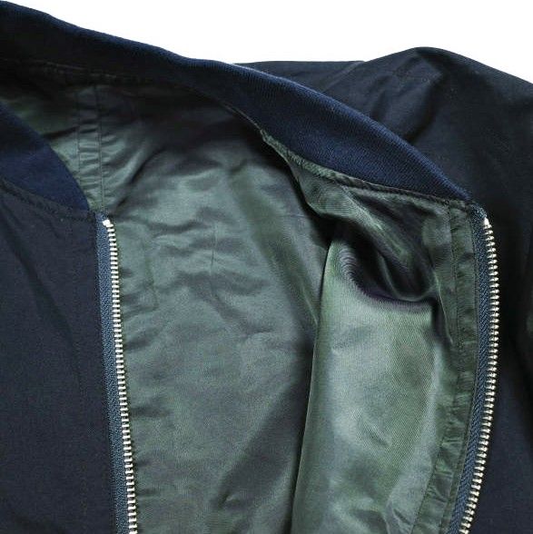 URU ウル 日本製 リバーシブルジップブルゾン 14SUJ11S 1 NAVY 