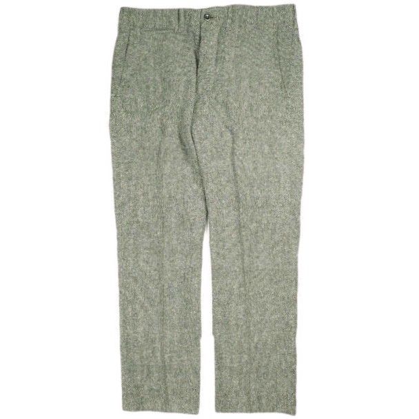 RRL ダブルアールエル ヘリンボーンオフィサーズパンツ 782944778001 34 Greige Double RL ヘリンボーン スラックス 定価62,700円 ボトムス g25671