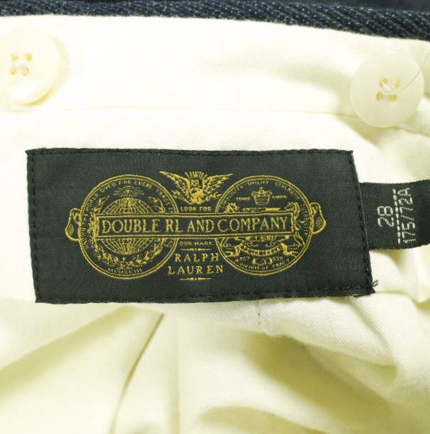 RRL ダブルアールエル イタリア製 COTTON WOOL OFFICERS TROUSER - MADE IN ITALY コットンウール オフィサーズトラウザーズ 78260801001 28 Navy パンツ Double RL スラックス ボトムス【中古】【RRL】 RRL ダブルアールエル イタリア製 COTTON WOOL OFFICERS TROUSER
