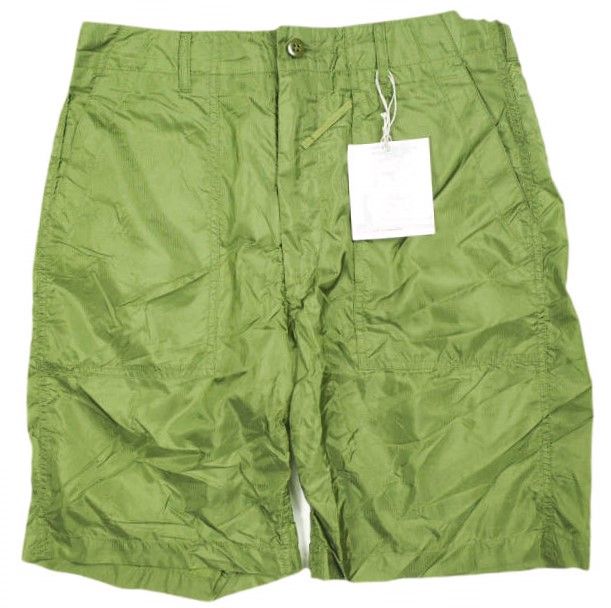 新品 Engineered Garments エンジニアードガーメンツ アメリカ製 Fatigue Short - Nylon Micro Ripstop ファティーグショーツ ナイロンマイクロリップストップ S Olive ショートパンツ ボトムス