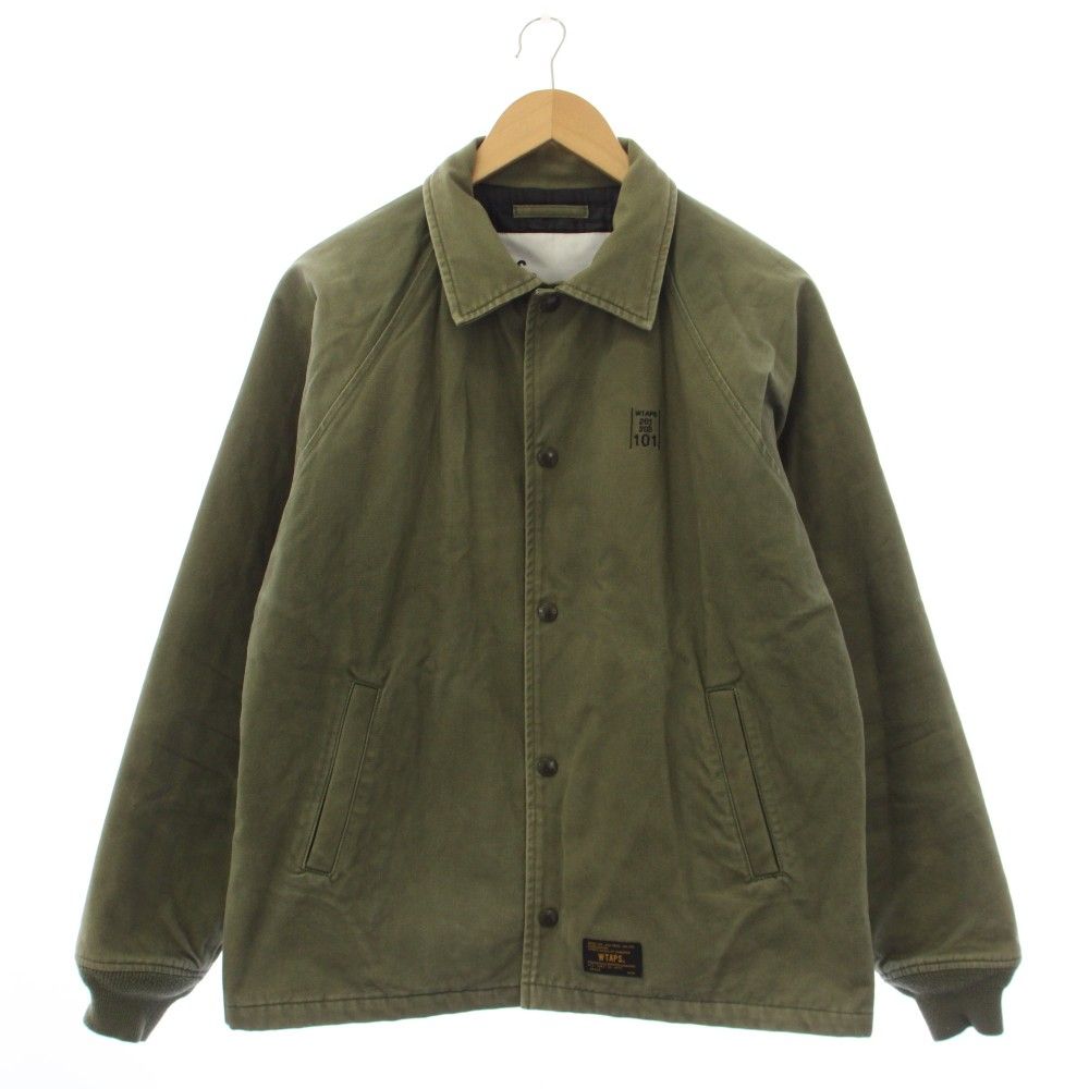 ダブルタップス WTAPS ウィンドブレーカー01ジャケット WINDBREAKER 01 JACKET ミリタリージャケット アウター ロゴ刺繍 M カーキ 162LTDT-JKM03 /YT