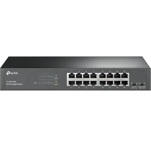TP-Link 16ポート スイッチングハブ MDI/MDIX 1000Mbps ポート搭載 ループ防止 省エネ プラグ&プレイ TL-SG1016D 5年t ec271071