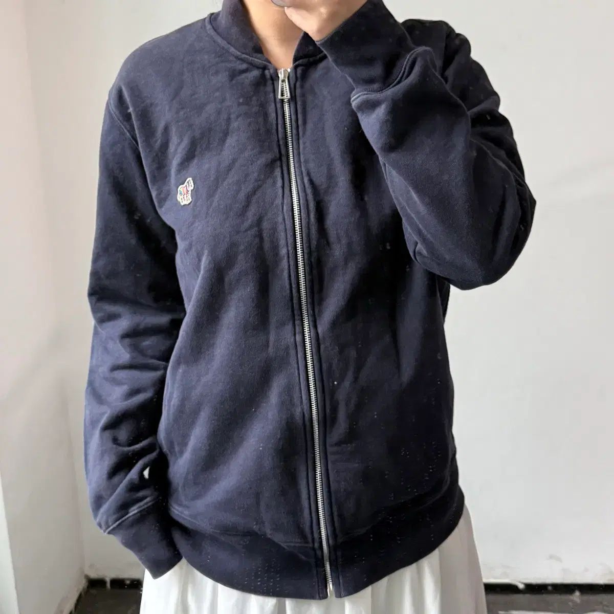 2XL ポール・スミス ネイビージップアップ