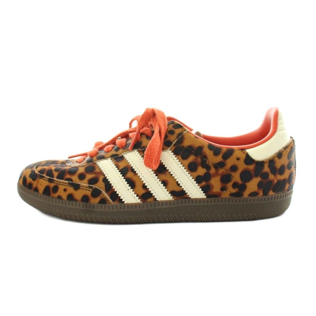 アディダスオリジナルス adidas originals サンバOG Samba OG スニーカー シューズ レオパード ヒョウ柄 24.5cm オレンジ 白 ホワイト 茶 ブラウン JI2734 /AN64