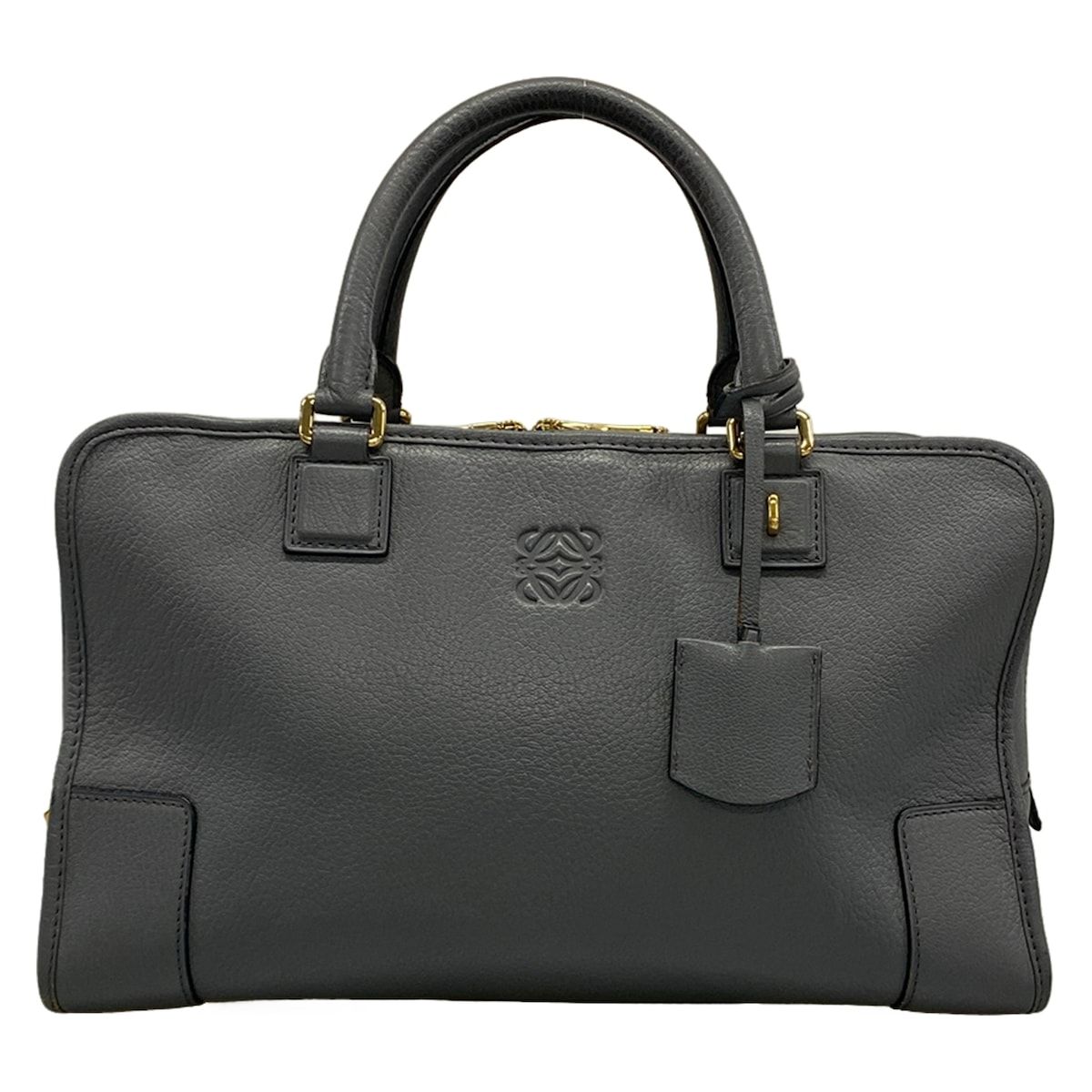 LOEWE(ロエベ) ハンドバッグ アマソナ36 ダークグレー レザー