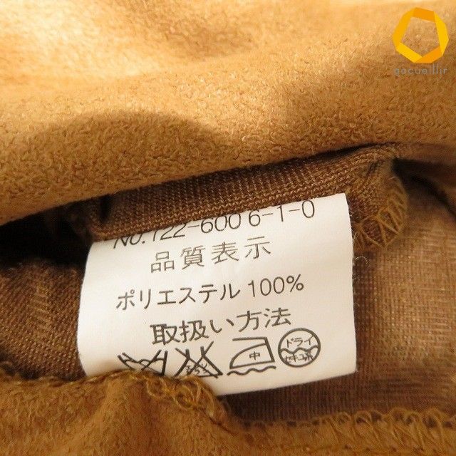 #anc リズリサ LIZ LISA ワンピース 茶 白 はしごレース スエード調 半袖 スクエアネック レディース [9695400]