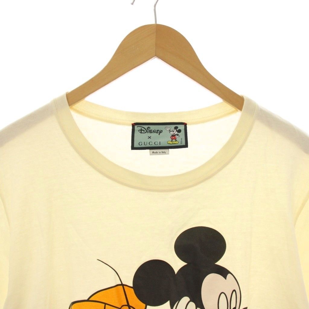 グッチ GUCCI × Disney Tシャツ カットソー 半袖 プリント XS ベージュ