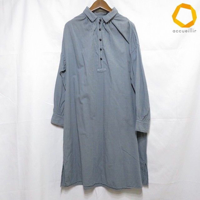 #anc ビスクバイネストローブ bisque by nest Robe ワンピース グレー系 プルオーバー ゆったりサイズ レディース [988449]