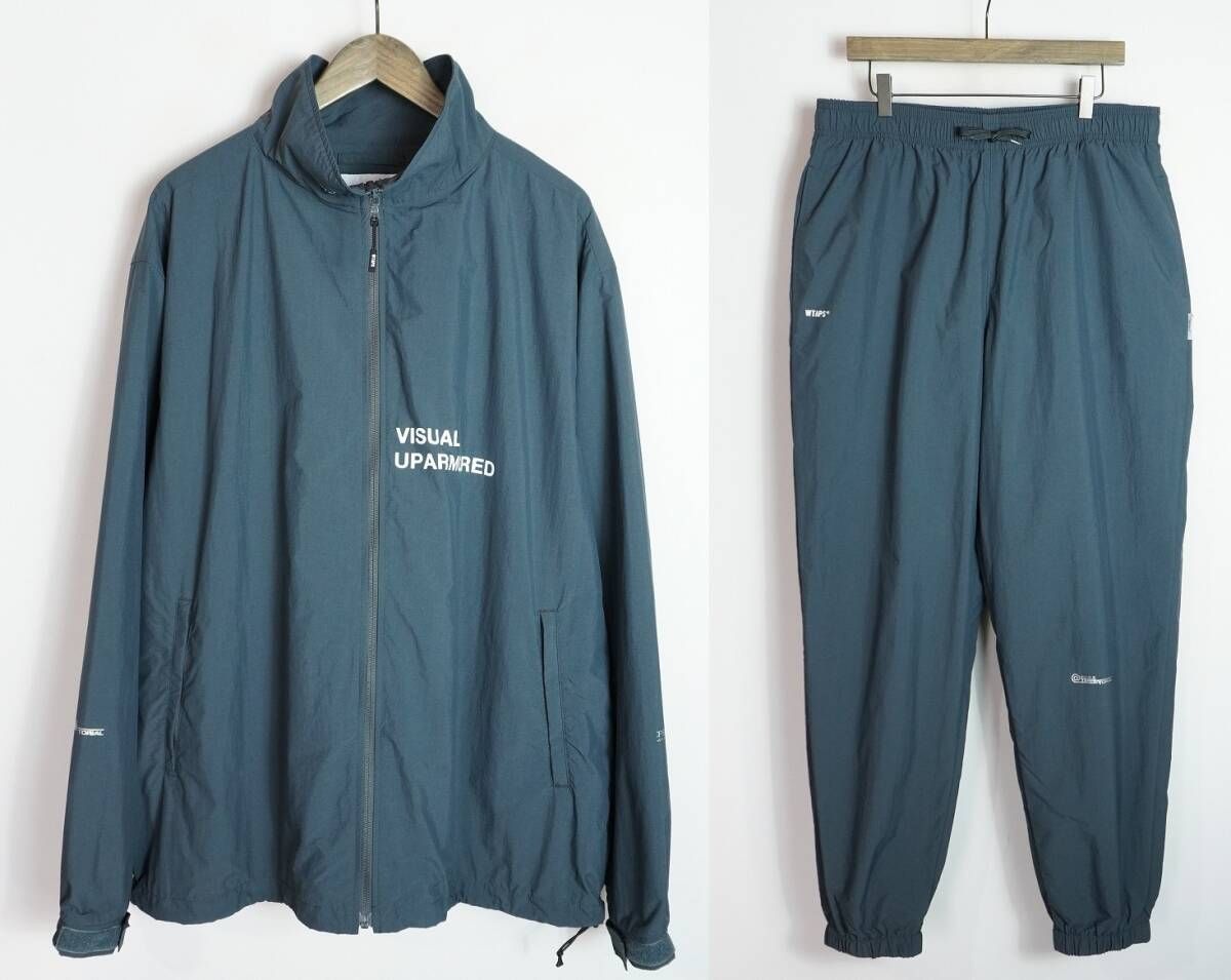 美品25SS WTAPS ダブルタップス Track Jacket Nylon Tussah Pertex ジャケット＋ SPST2001 パンツ セットアップ 251CWDT-JKM01 04本物2989Q♪