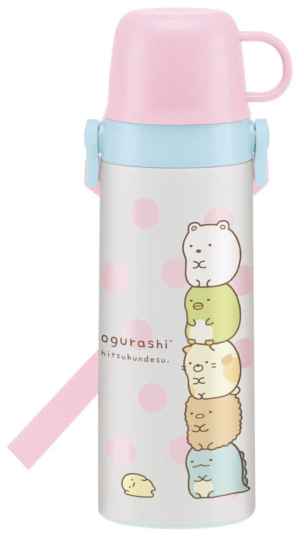 新品 スケーター(Skater) マグボトル 2WAY コップ付 水筒 ステンレス ボトル すみっコぐらし 600ml STGC6N