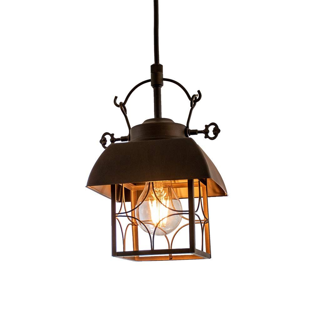 Ampoule ペンダントライト 照明 おしゃれ LEDペンダントライト 1灯 アイアン 照明器具 電球別売 ブラック 黒 ブラウン Lantre ラントレ1P BK 国内発送 d8e58a43
