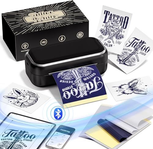 タトゥーマシン Memoqueen TP31タトゥープリンタースマホ対応 tattoo printer タトゥー サーマルコピー機 刺青マシン小型 3インチ ポータブル Bluetooth接続 タトゥー転写機 2200mAh大容量 タブレット d6cddfdf