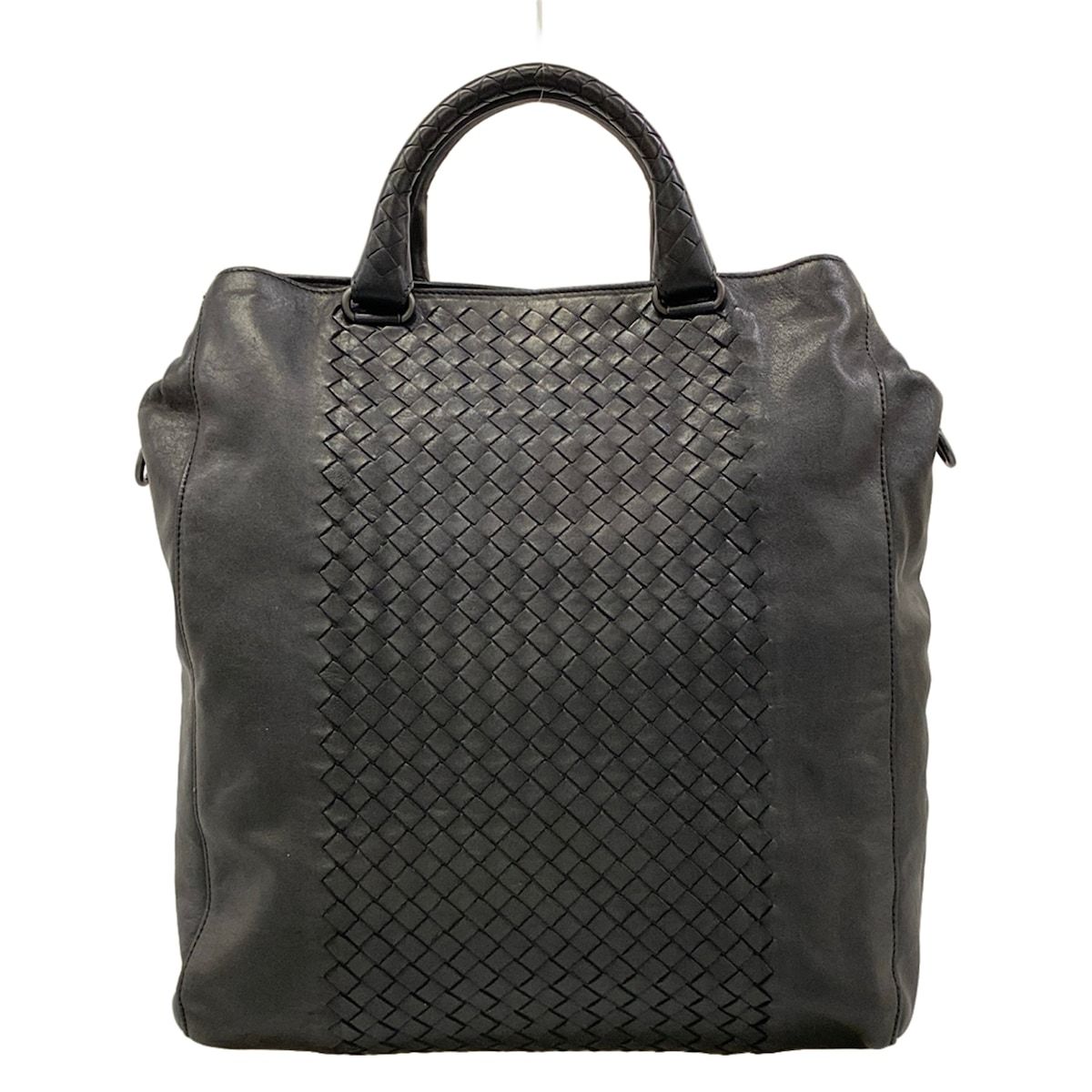 BOTTEGA VENETA(ボッテガヴェネタ) トートバッグ イントレチャート 黒 レザー