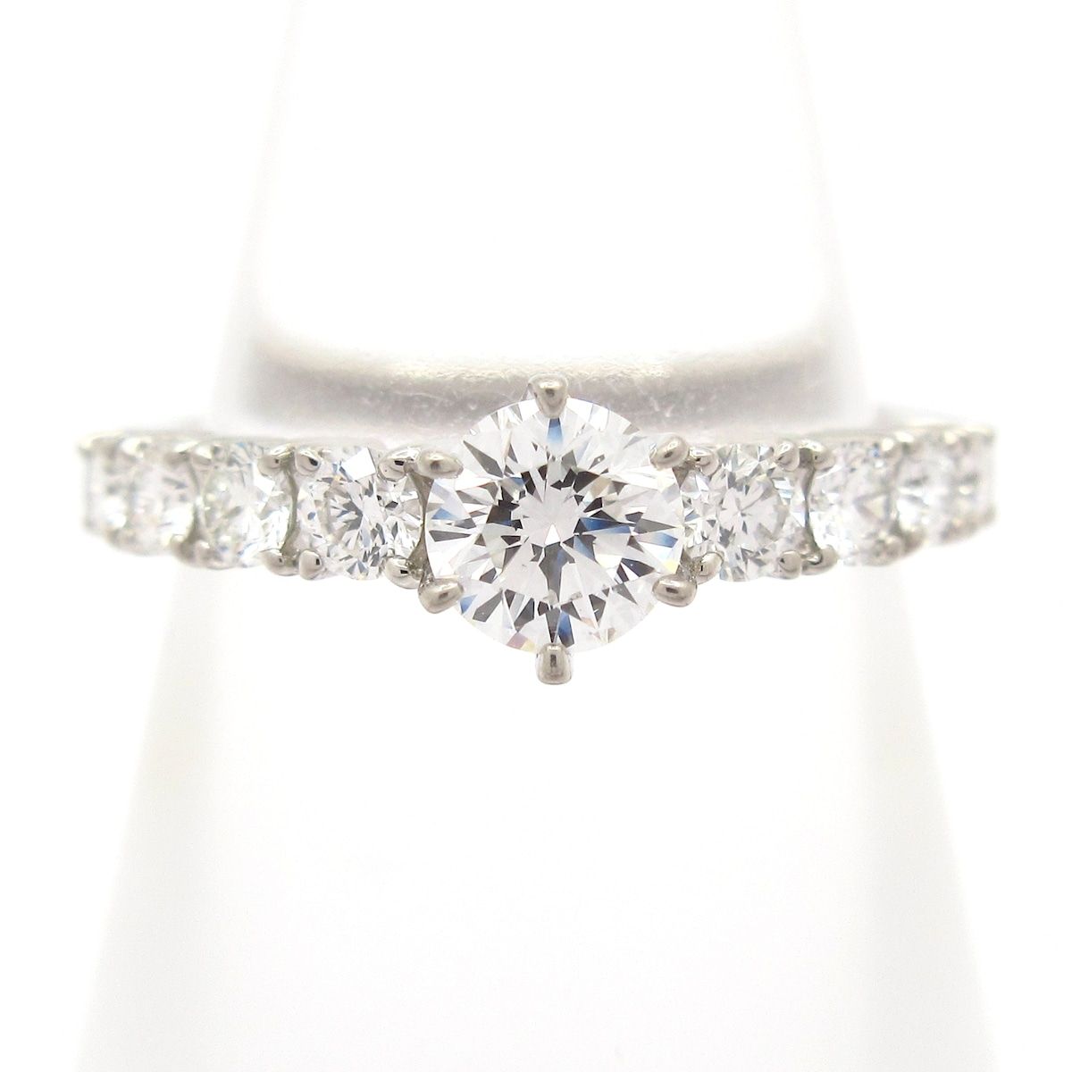 PonteVecchio(ポンテヴェキオ) リング美品 - Pt900×ダイヤモンド 0.325ct/F/VS-2/VERY GOOD/0.36ct