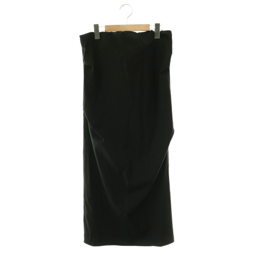 オーディナリージョイ ORDINARY JOY LAppartement取り扱い 24SS Tube Skirt スカート Iライン ロング ウール混 36 黒 ブラック /HS ■OS