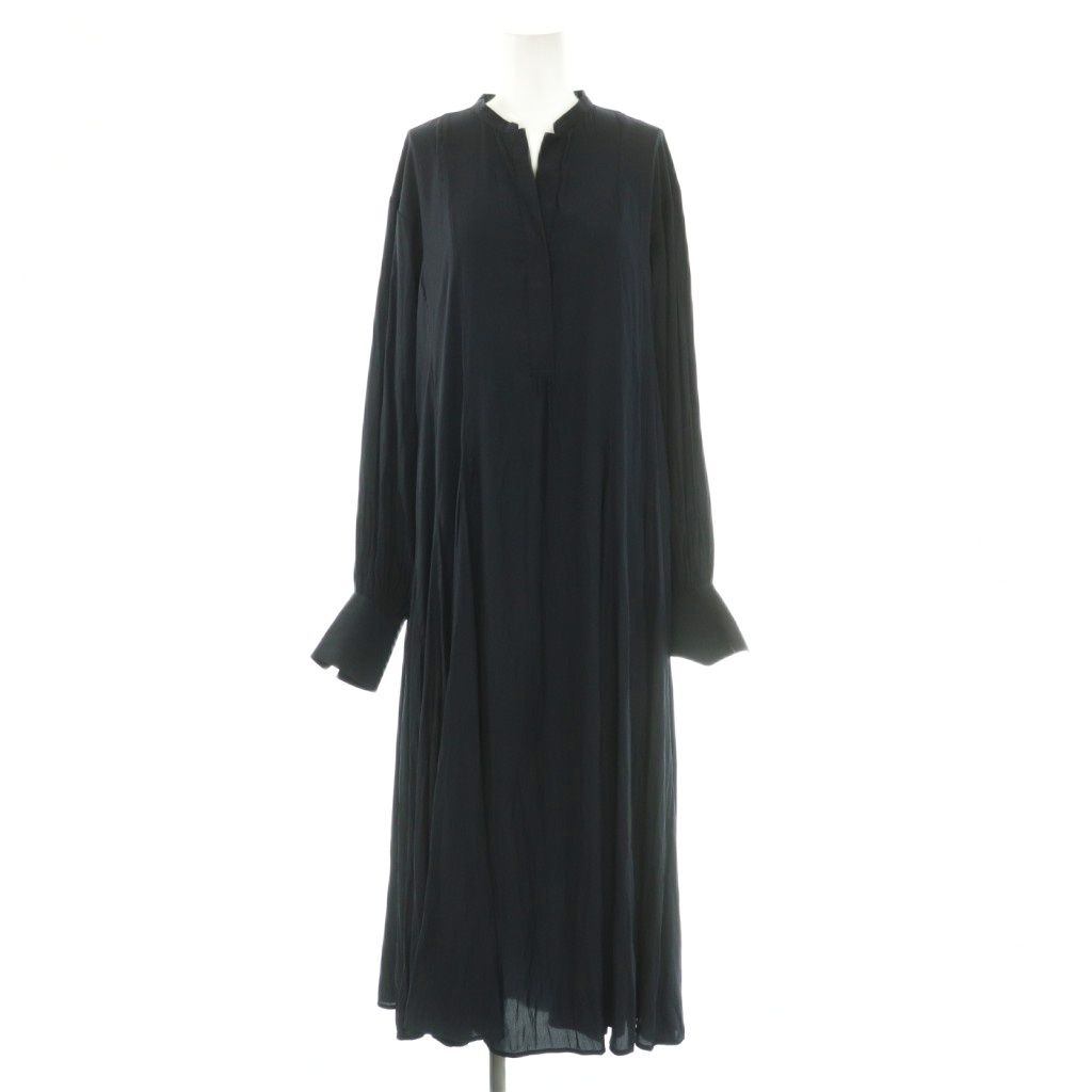 ロペ ROPE × OUTERSUNSET ワンピース ロング スキッパー インナー付き 36 紺 GGE-32140-B /MI ■OS
