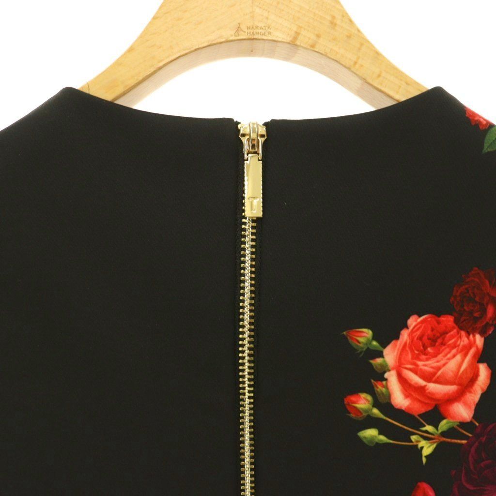 テッドベーカー TED BAKER 花柄 ワンピース ノースリーブ タイト 1