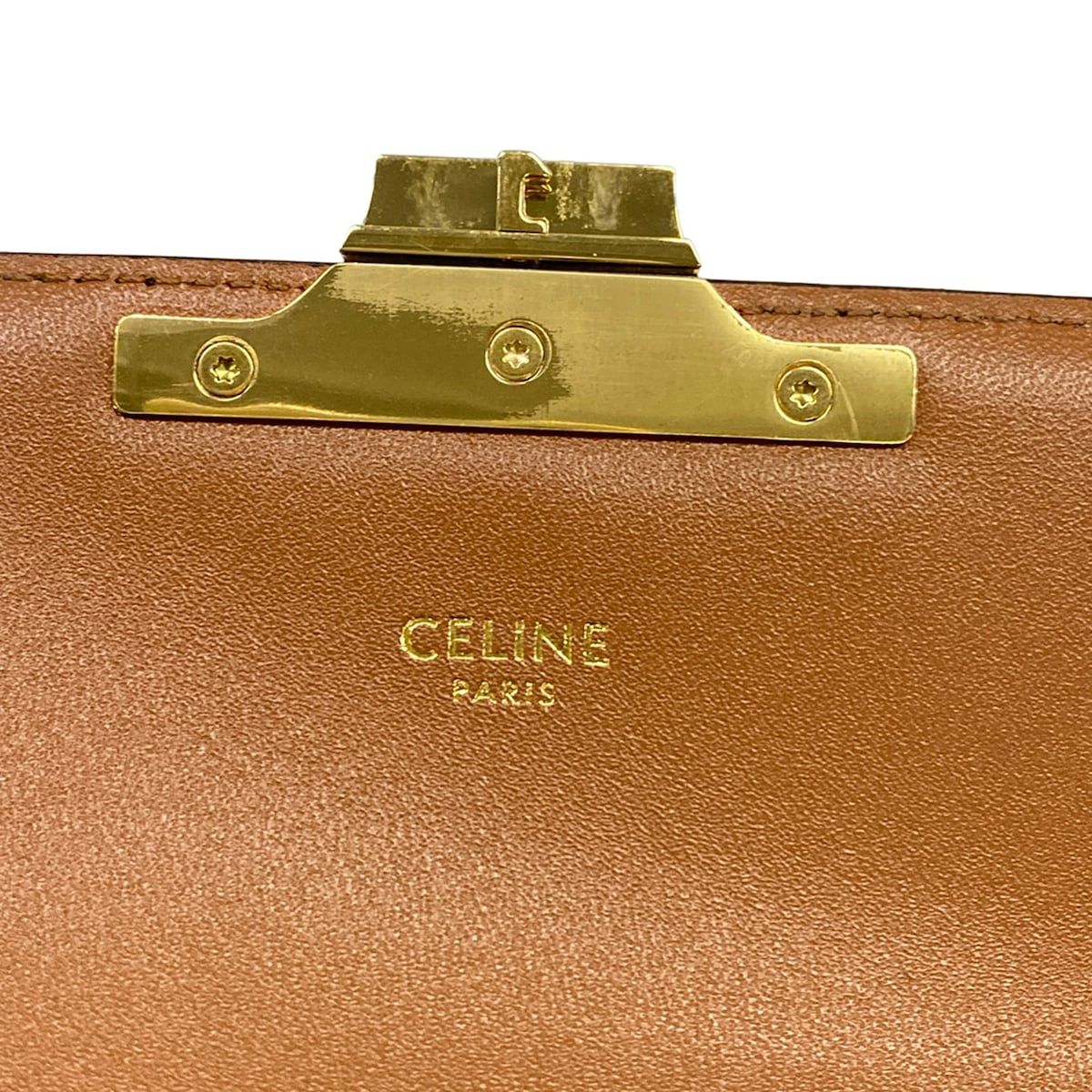 CELINE(セリーヌ) ショルダーバッグ美品 トリオンフ 197992DQW 04LU 黒 