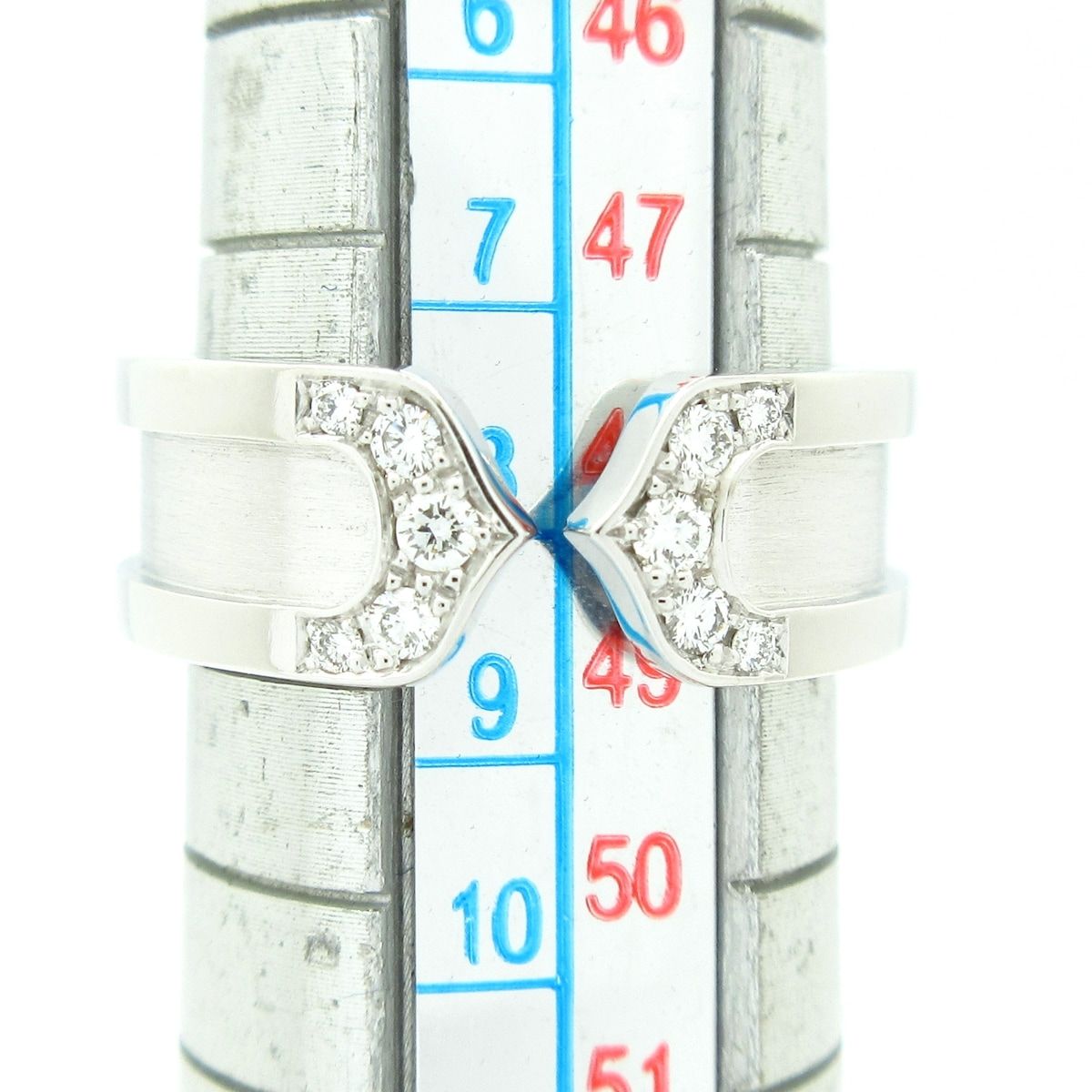 Cartier(カルティエ) リング美品 C2 K18WG×ダイヤモンド 10Pダイヤ
