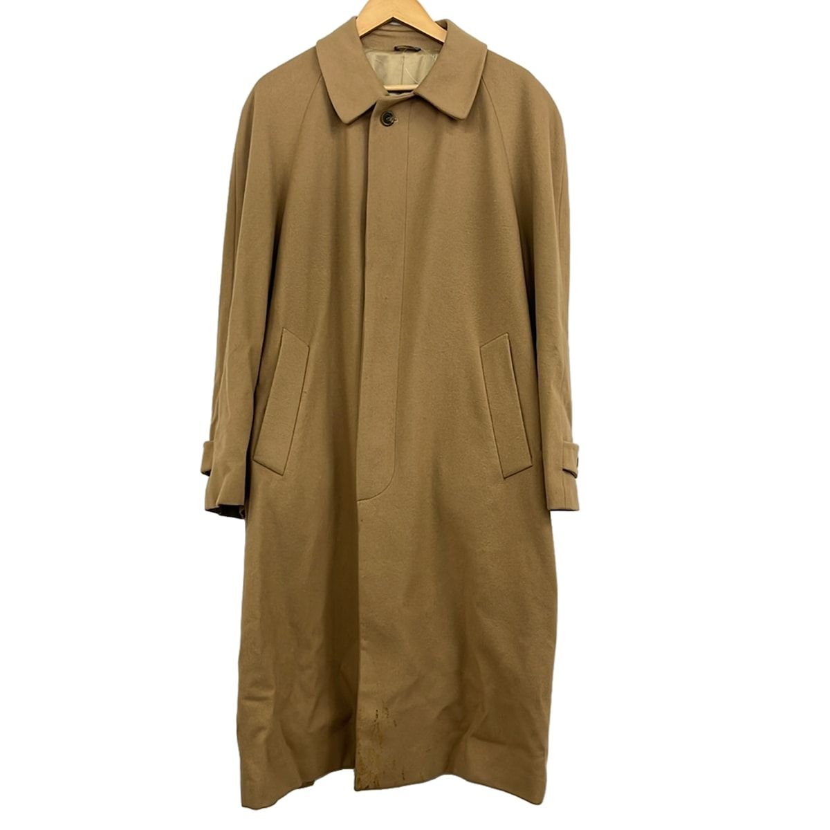 FENDI(フェンディ) コート サイズ48 M メンズ - ベージュ 長袖/冬/ネーム ウール