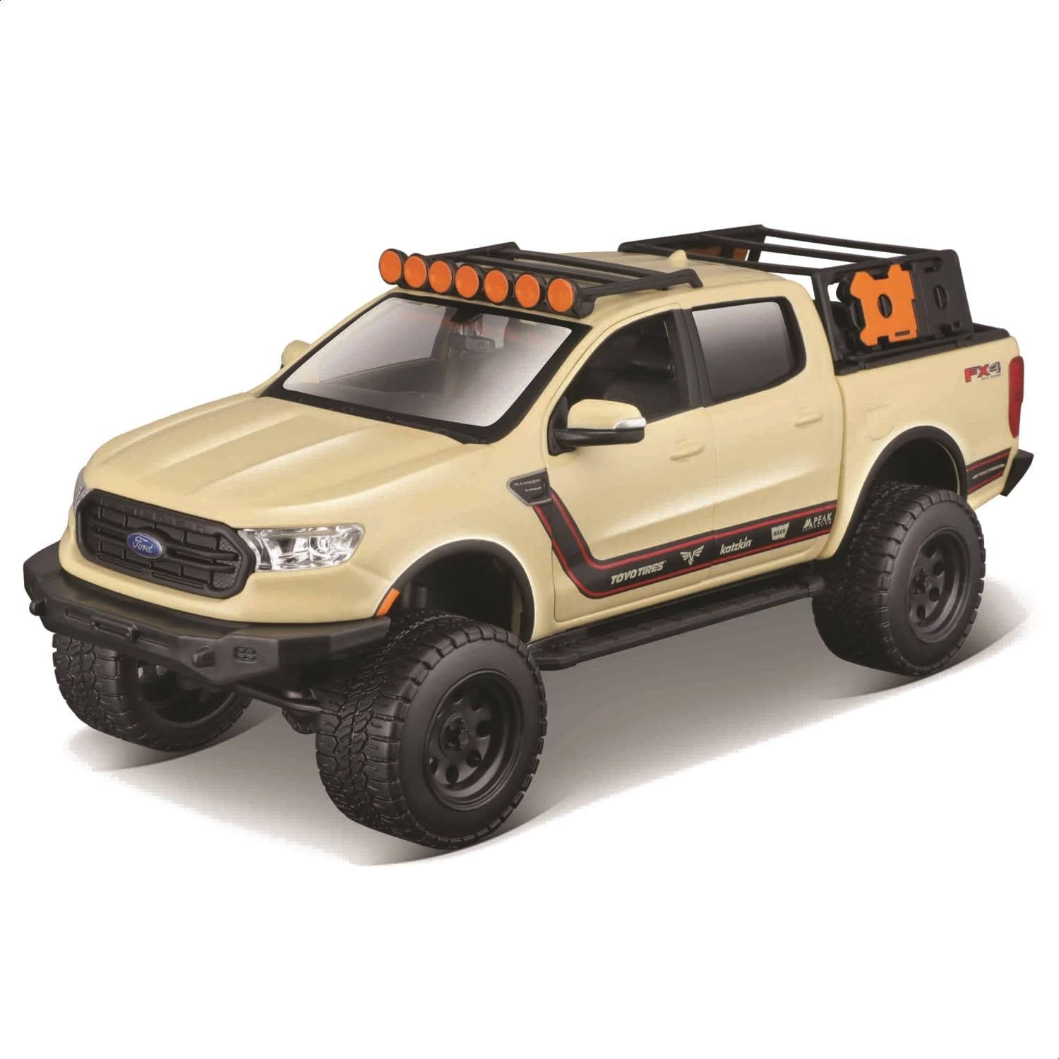 新品 Maisto（マイスト）1/27 フォード ラングラー 2019 サンド カスタム オフロードシリーズ ／ ミニカー ダイキャストカー 完成品 32540