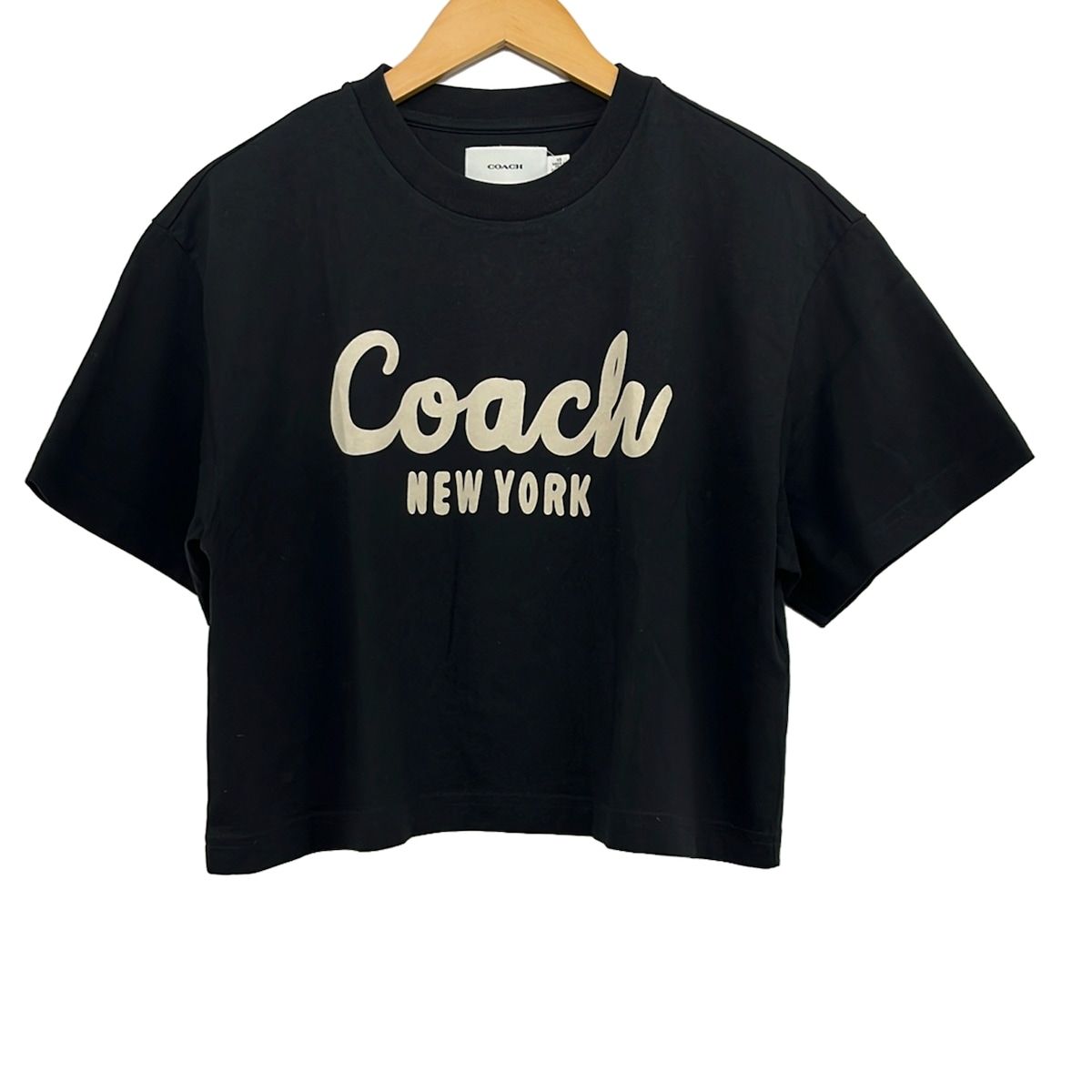 COACH(コーチ) 半袖Tシャツ サイズXS レディース美品 - CP778 黒×白 クルーネック