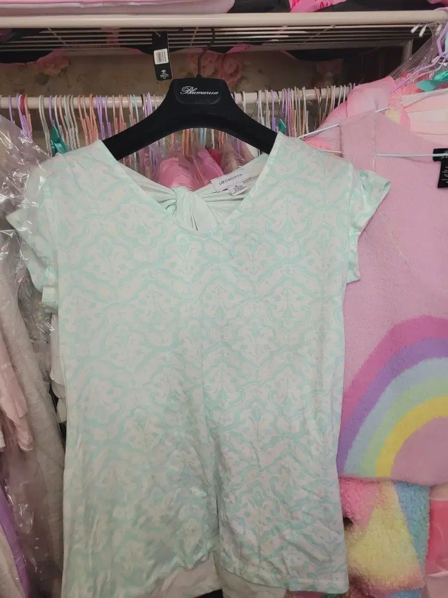 リズ クレーボン ミント パータン 半袖 Tシャツ