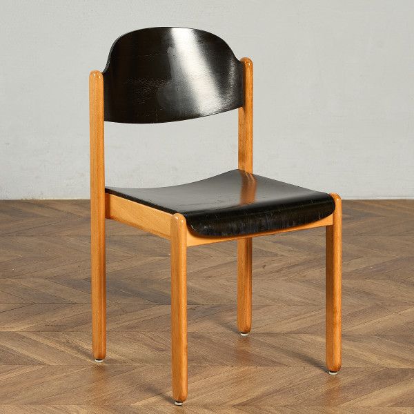 椅子・ソファ ドイツ ブナ シュパーン・シュタットローン Spahn Stadtlohn ヴィンテージ スタッキング ダイニングチェア 北欧 スタイル 椅子 パネルバック ビンテージ 木製 #98479 椅子・ソファ ドイツ ブナ シュパーン・シュタットローン Spahn