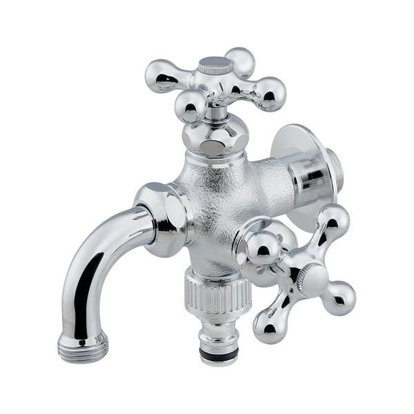新品 カクダイ 【704-251-CH】 双口万能ホーム水栓 水栓金具 単水栓