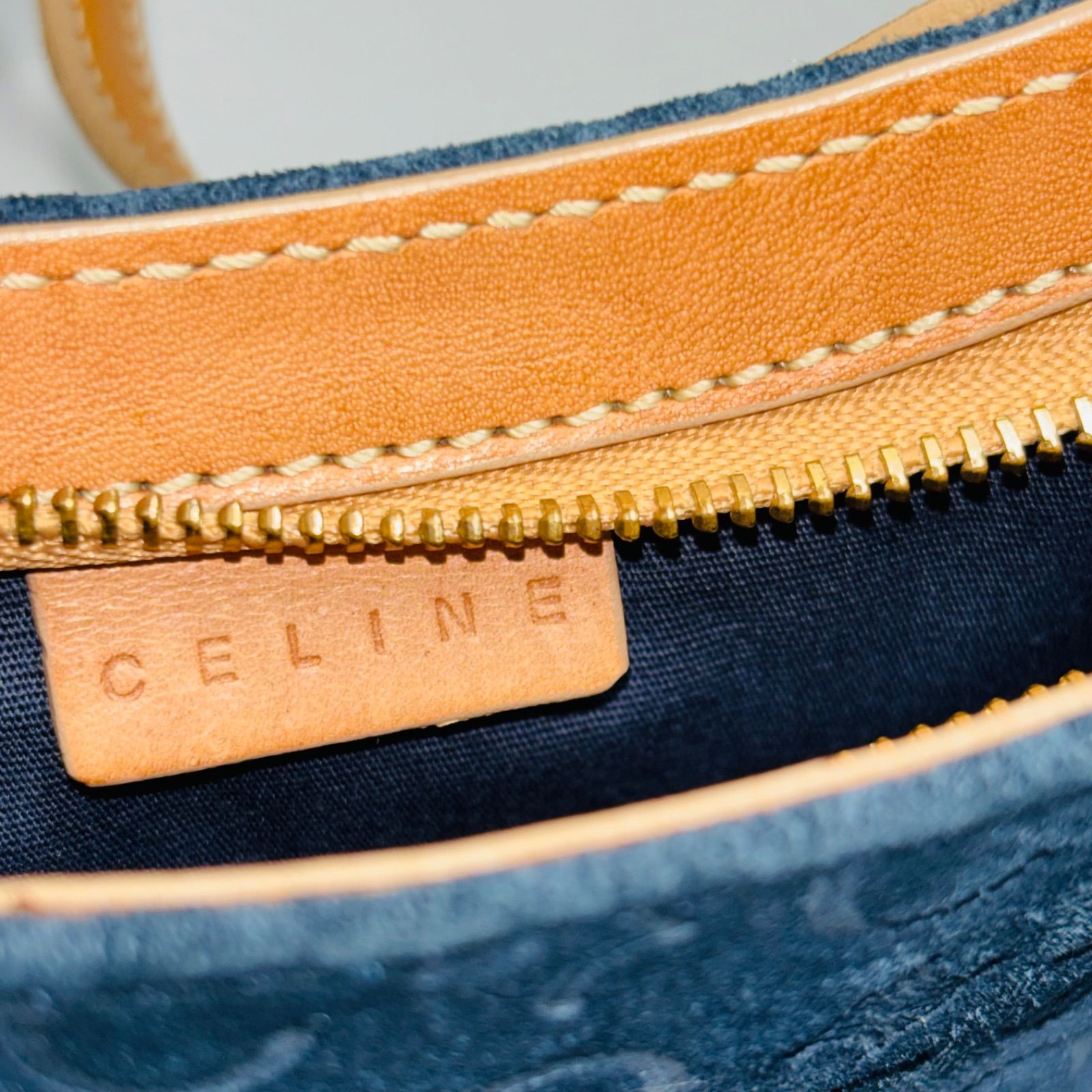 美品】CELINE セリーヌ old Cマカダム スエード レザー ワンショルダー 
