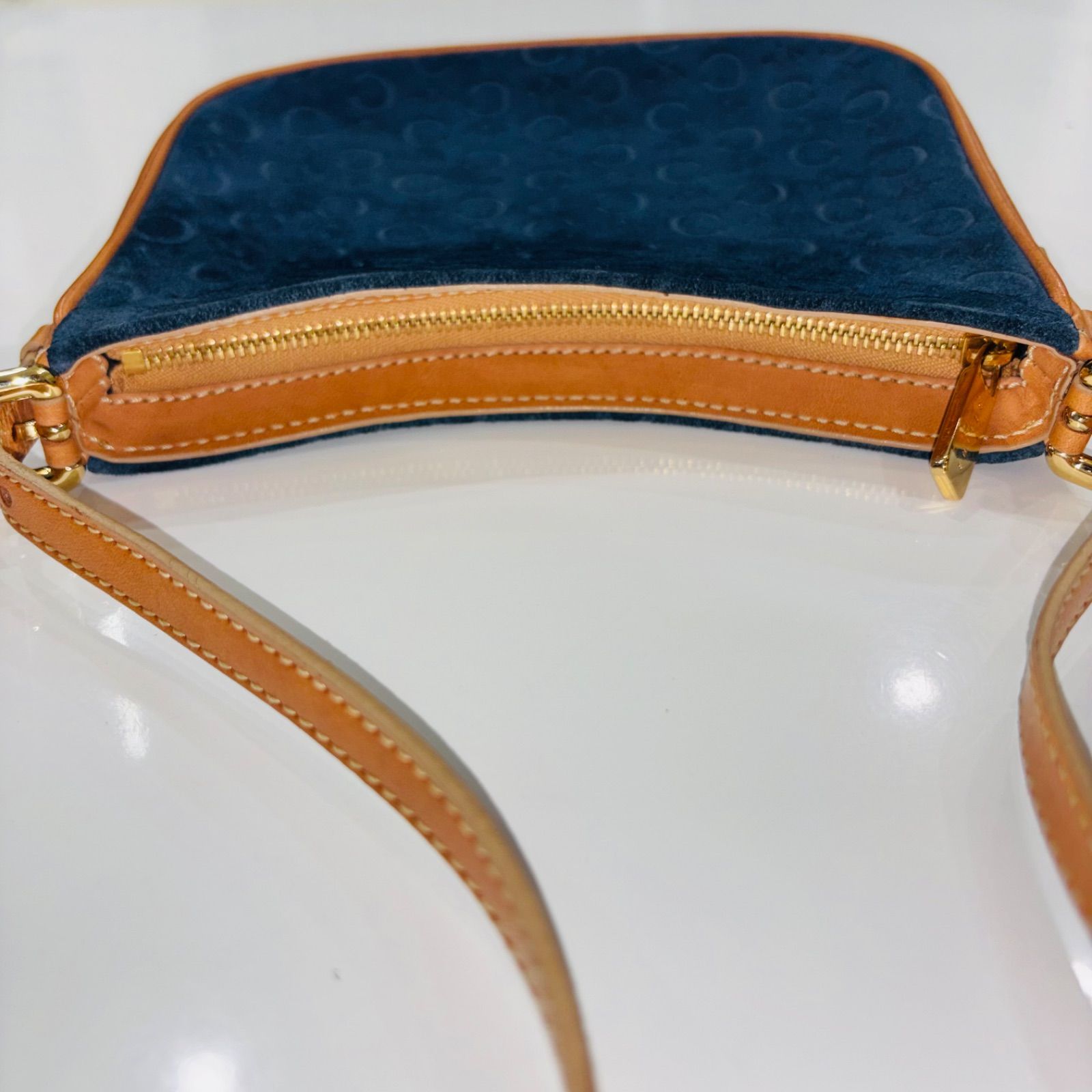 美品】CELINE セリーヌ old Cマカダム スエード レザー ワンショルダー 