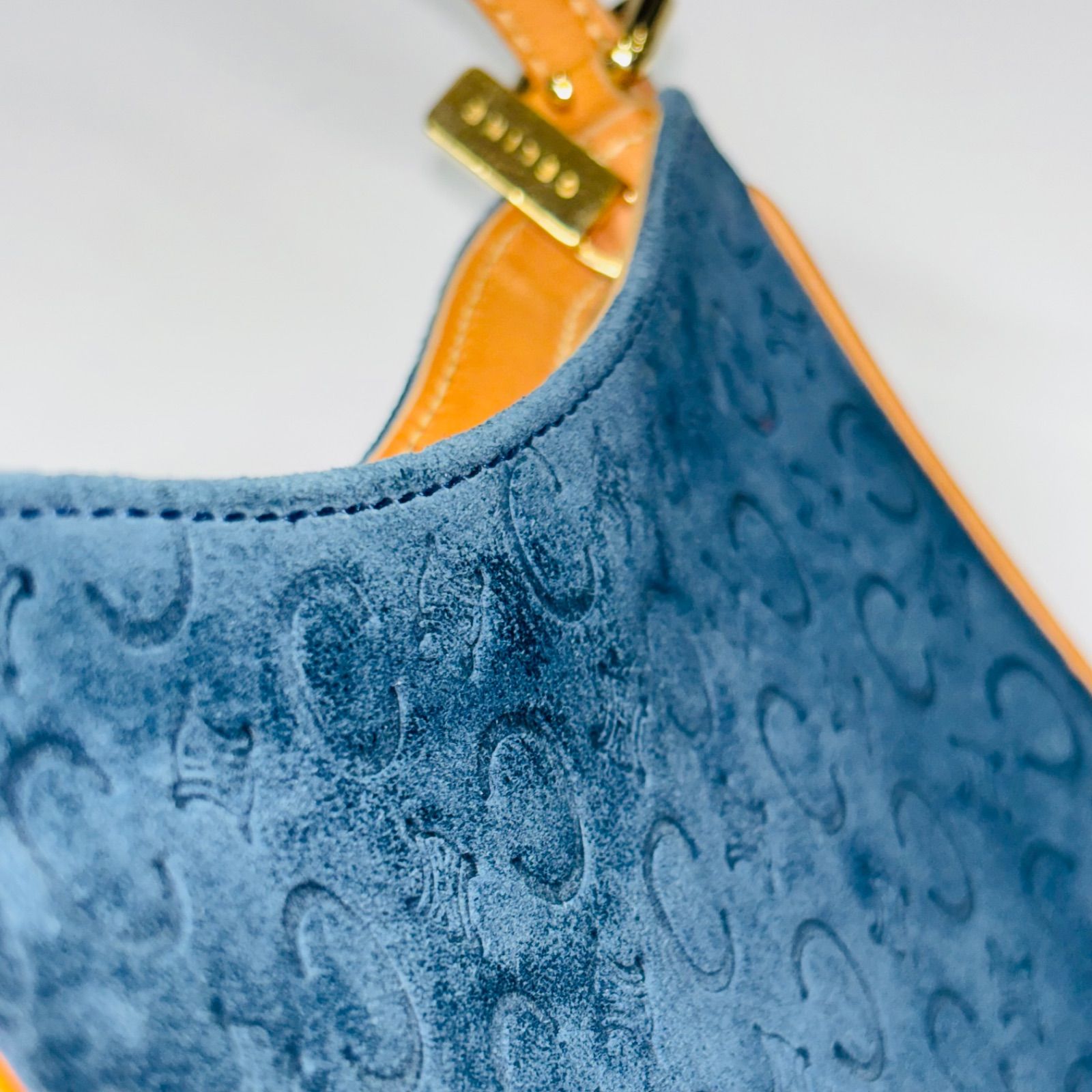 美品】CELINE セリーヌ old Cマカダム スエード レザー ワンショルダー 