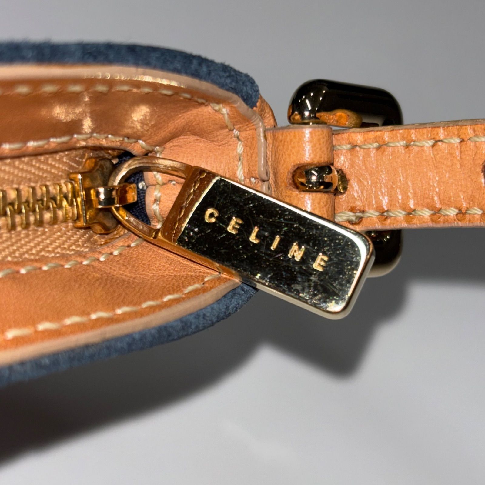 美品】CELINE セリーヌ old Cマカダム スエード レザー ワンショルダー 