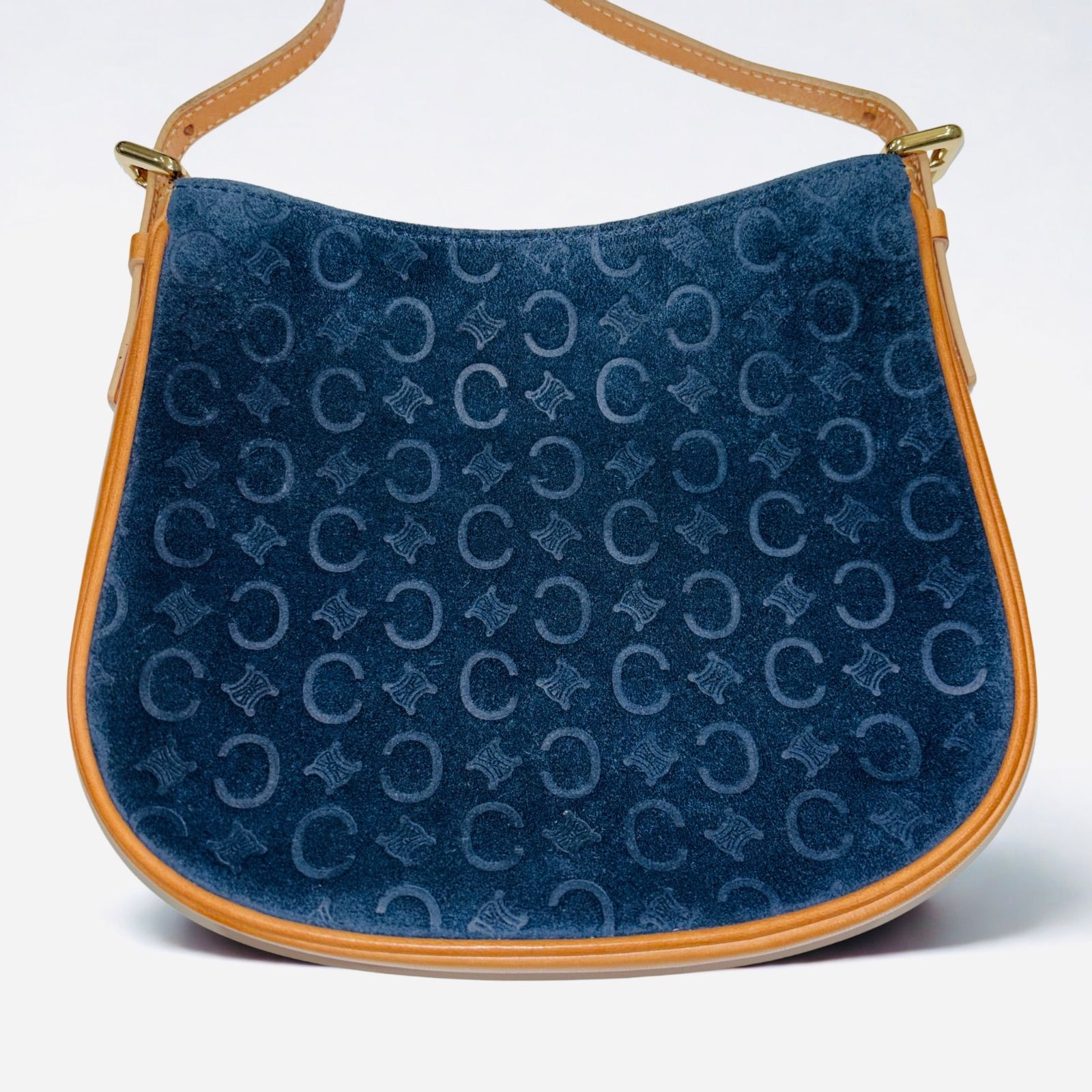 美品】CELINE セリーヌ old Cマカダム スエード レザー ワンショルダー 