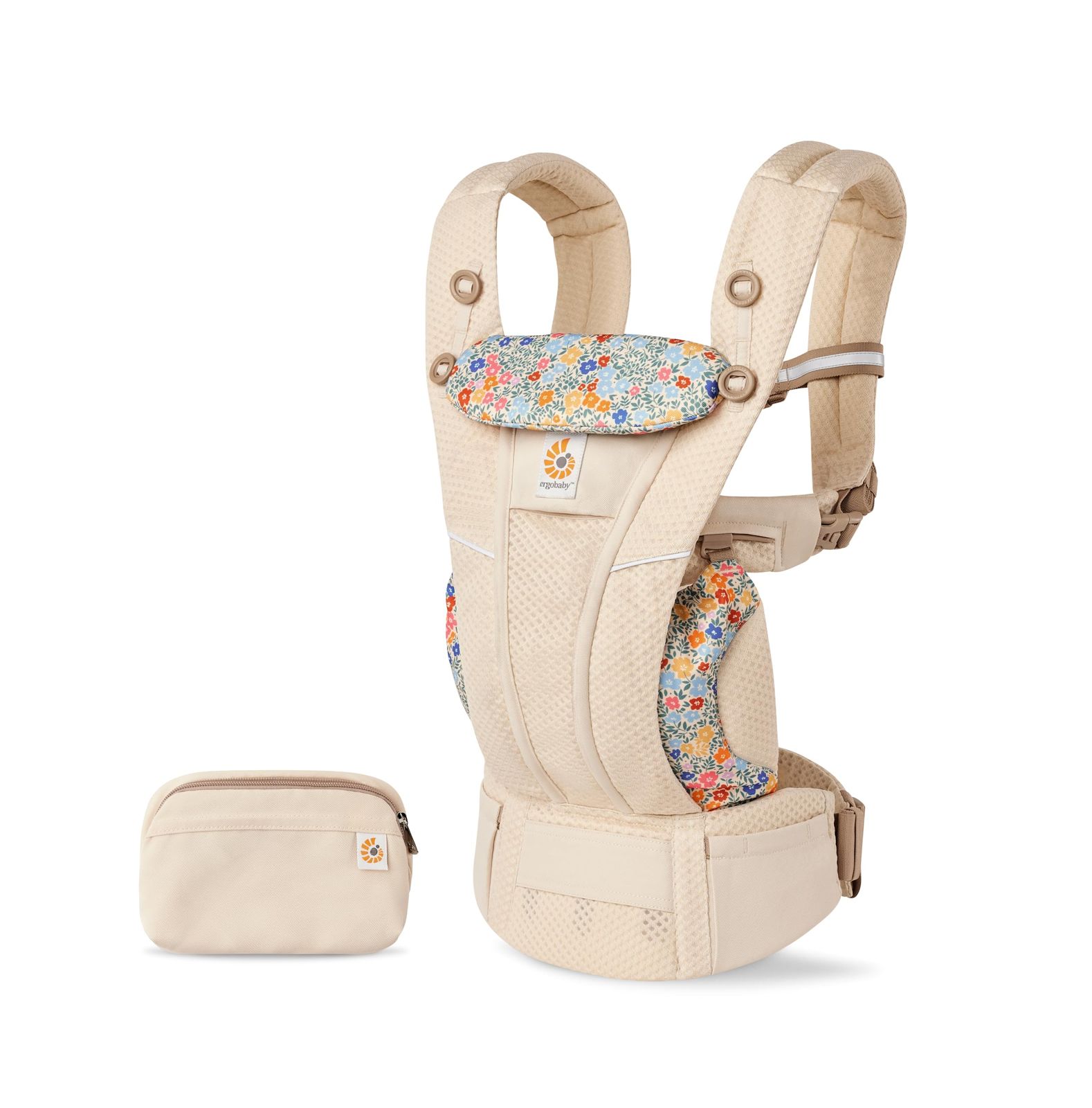 新品 Ergobaby(エルゴベビー) EBC OMNI Breeze ワイルドフラワーベージュ 抱っこひも 新生児から 人間工学 メッシュ 通気性 洗濯機可能 日本限定色 抱き方4通り 成長に合わせて使える CREGBCZ360PWLDFLRBG