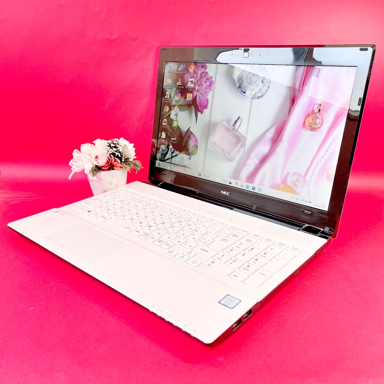 NEC Core i7 SSD256GB 白ノートPC Windows11 - メルカリ