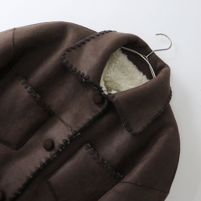 美品 定価5.5万 2025AW イエナ IENA LA BOUCLE リバーシブルファーリー 