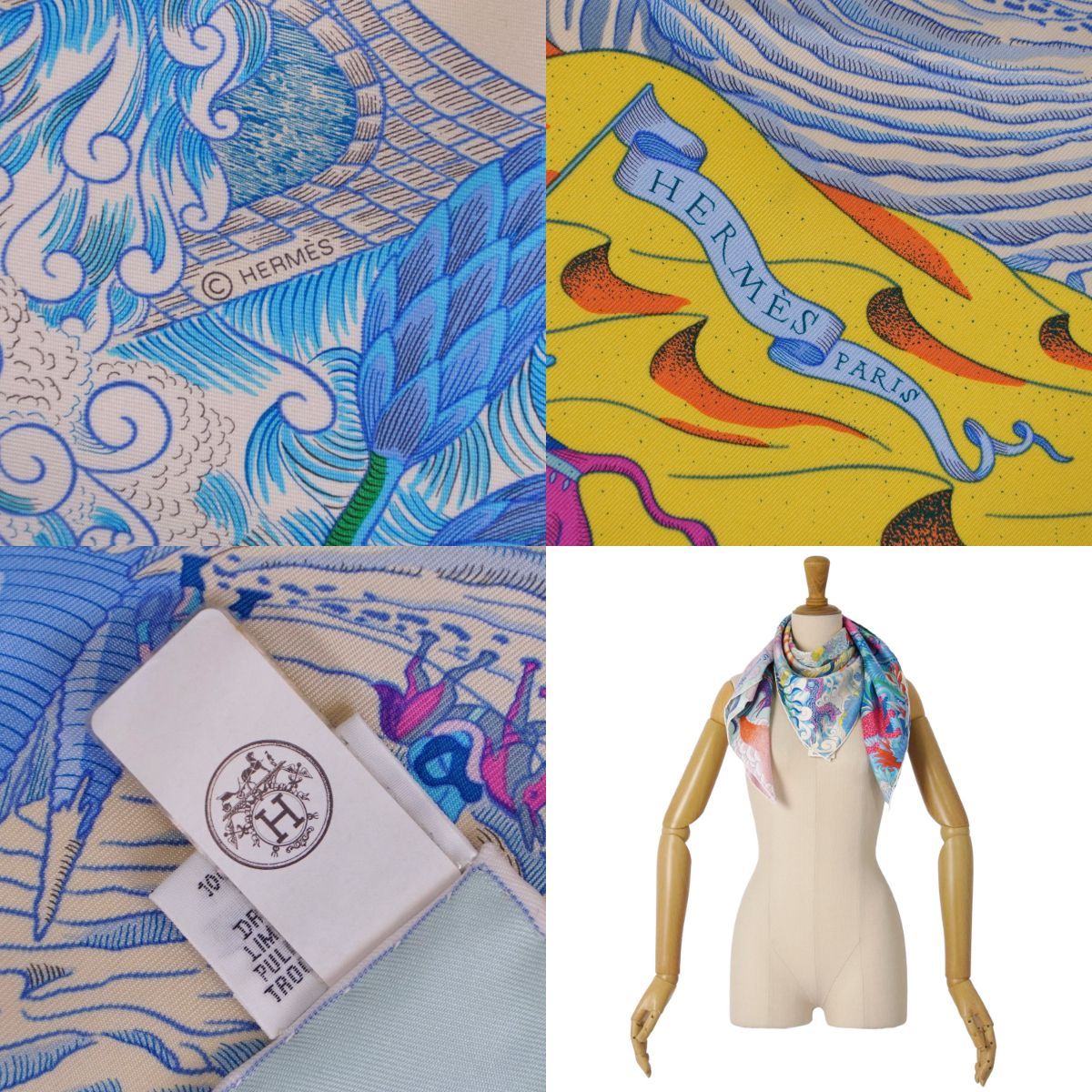 未使用 エルメス HERMES スカーフ カレ90 COSMOGRAPHIA U - メルカリ