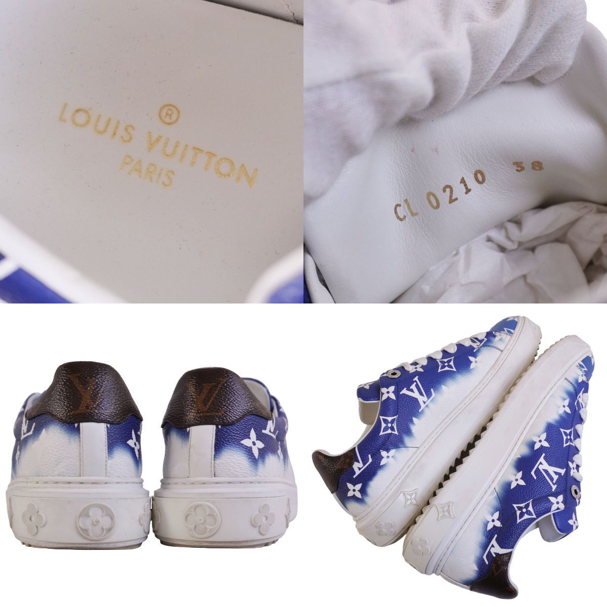 LOUIS VUITTON エスカルタイムアウト ライン　モノグラムキャンバス 美品 ルイヴィトン LOUIS VUITTON スニーカー LVエスカル タイム