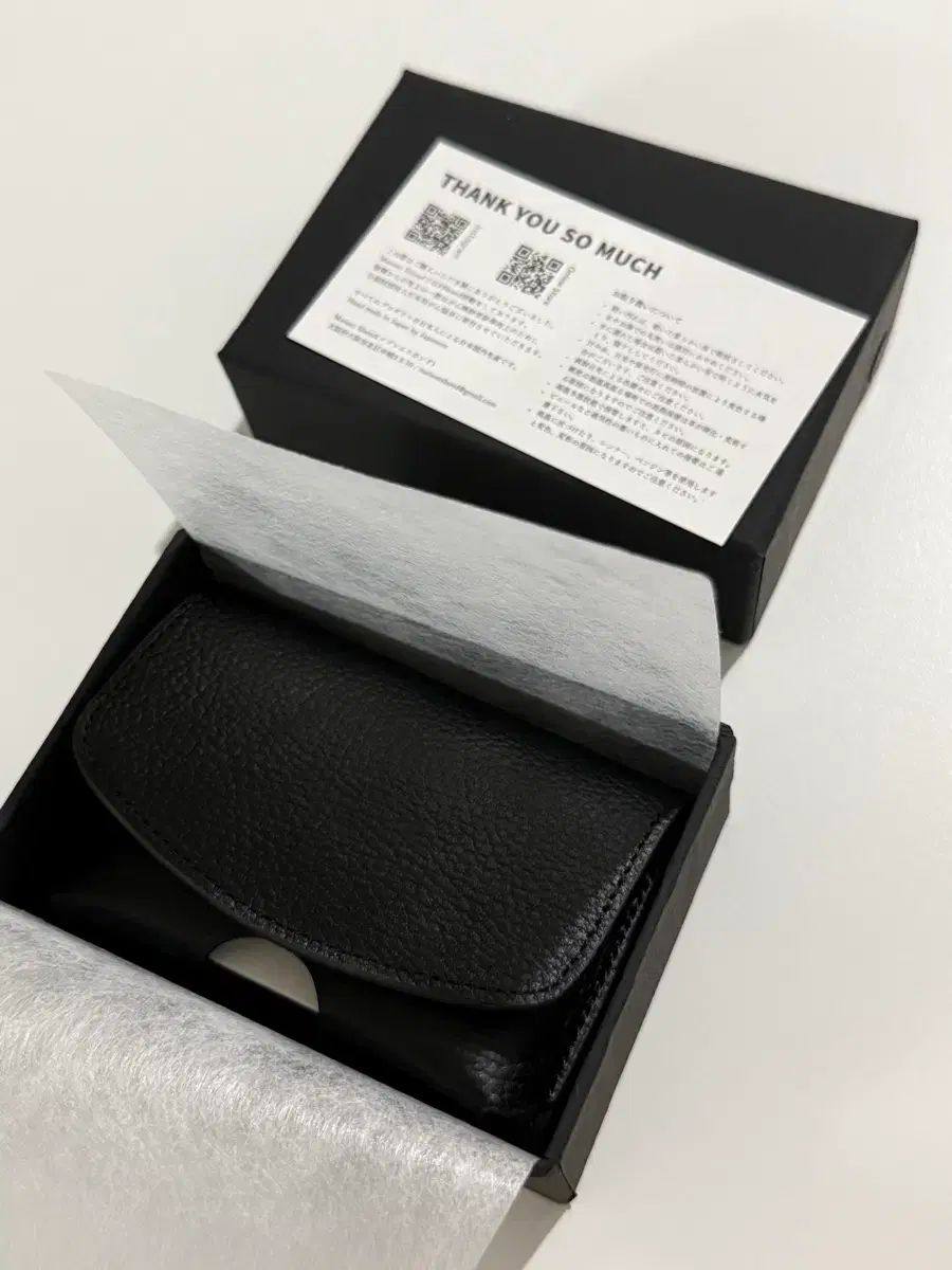 メゾンスボンヌ ブラック カードウォレット 新品